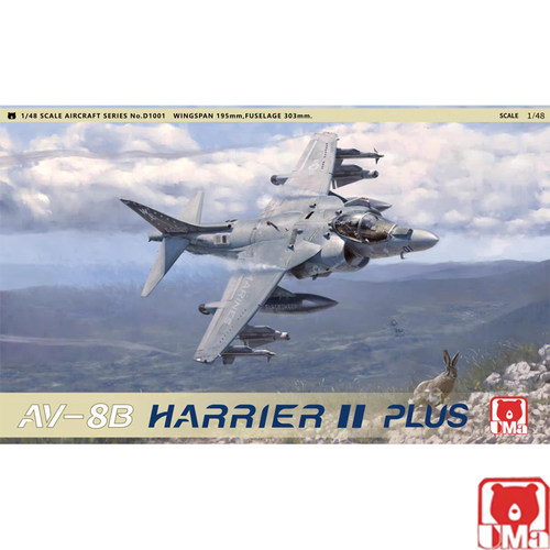 现货文华UMA 1/48 美国 AV-8B PLUS鹞式 II 战斗机 D1001拼装模型