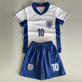 2024年欧洲杯英格兰贝林厄姆球衣儿童足球服套装速干衣训练服定制