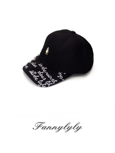范妮网眼透气明星同款棒球帽女黑色户外复古风帽子潮牌百搭精品