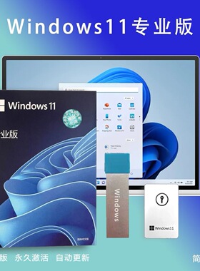 正版Windows11专业版系统u盘彩盒电脑重装win10Pro零售版retail
