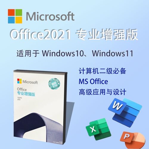 Office2021专业版增强办公软件Word永久PPT中文Excel繁体英文u盘