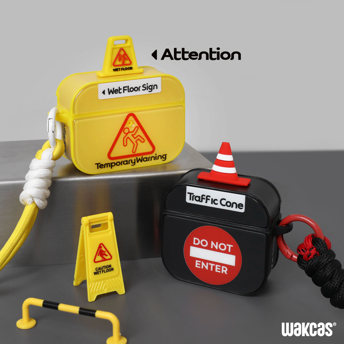 卫壳量贩个性Airpodspro耳机保护壳立体路障适用苹果airpods4耳机壳挂绳原创小众1/2/3代新款蓝牙耳机套