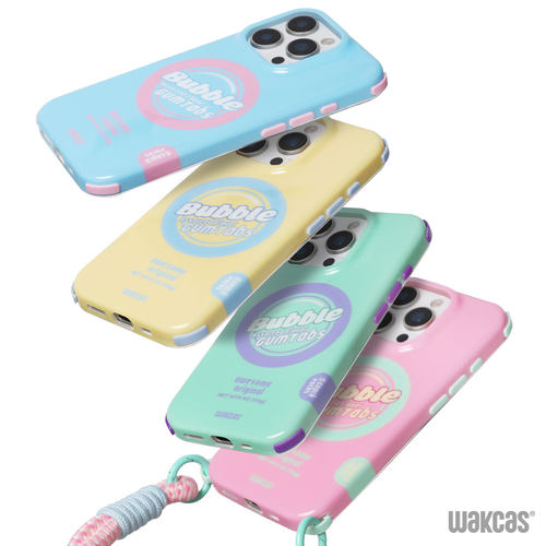 马卡龙撞色苹果17promax手机壳磁吸个性手绳趣味适用iPhone16pro新款防摔苹果15promax潮流小众原创苹果16女