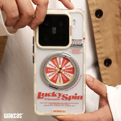 幸运转盘小米15金属支架款小米15pro手机壳新款磁吸小众适用小米14Pro保护套潮流原创设计手机壳全包防摔