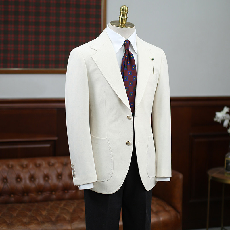 IsirHonour意式高定风亚麻混纺杏色复古休闲西装男绅士英伦西服潮,男装,西服,淘宝优惠券,粉丝福利购,淘宝优惠卷