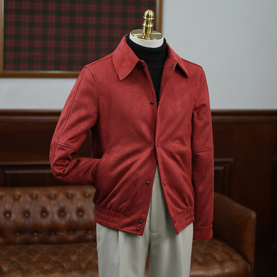 美式翻领秋冬A1飞行员夹克男绅士