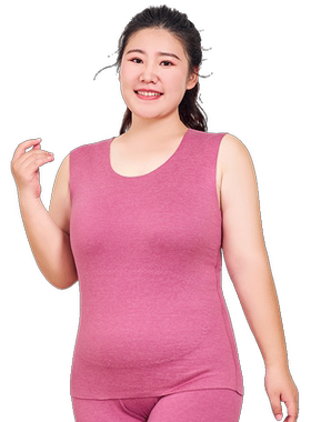 恒源祥羊绒贴背心女无痕羊毛蚕丝