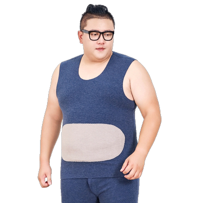 恒源祥羊绒贴片背心男羊毛蚕丝