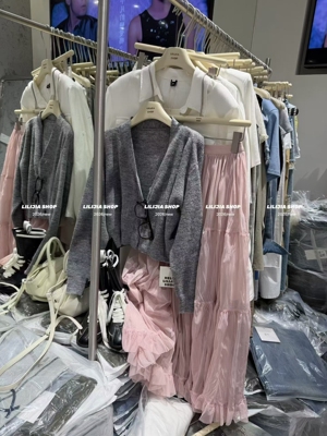 MIDO家 2026春季新款韩版时尚气质百搭单排扣显瘦宽松针织开衫