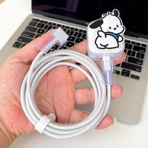 适用苹果MacBook Air 40W笔记本充电器壳70W数据线保护套35W绕绳