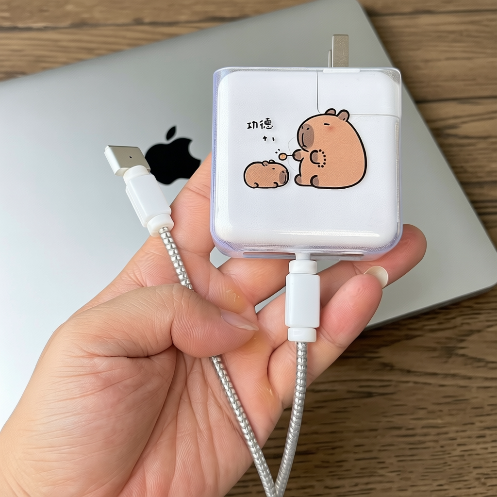 适用苹果笔记本充电器45W电脑MacBook Air电源壳T型数据线保护套