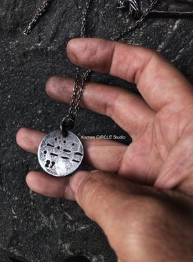 摩斯密码手工戒指吊牌项链定制