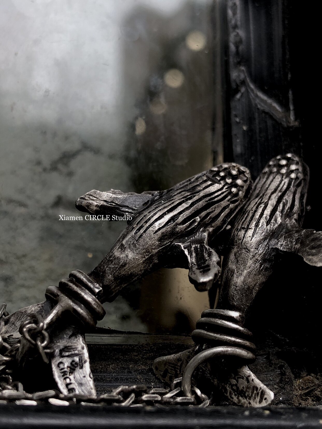 鲸鱼项链 52赫兹alice 海鲸虎鲸鲸落项链 手工银饰暗黑小众设计