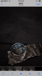 已售 原矿拉长石 小众项链首饰设计订制手工银饰暗黑系