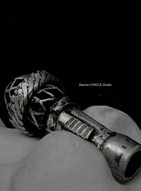 话筒麦克风项链手工银饰定制乐队歌手摇滚民谣rapper配饰小众项链