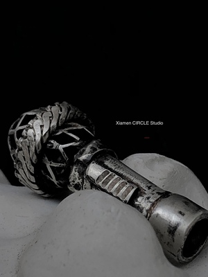 话筒麦克风项链手工银饰定制乐队歌手摇滚民谣rapper配饰小众项链