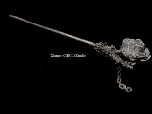 发簪小众设计师 纯银发簪订制 首饰设计品牌 2021aw