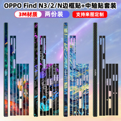 磨砂质感OPPO3M材质中轴边框贴