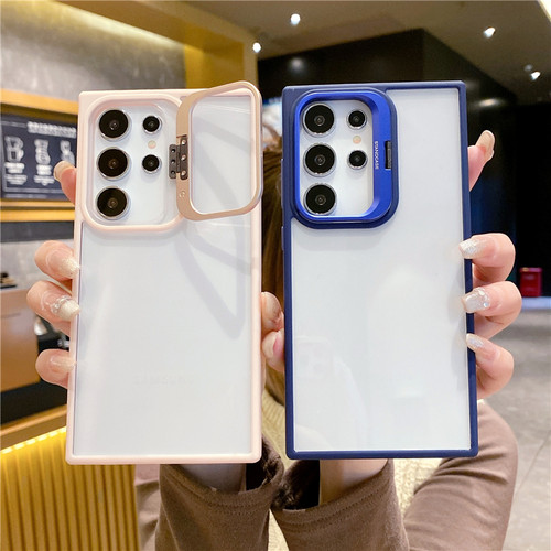 创意镜头支架适用s25ultra三星S23utrla手机壳s22U是3星samsungs22plus全包galaxys24+防摔glaxys23FE透明套