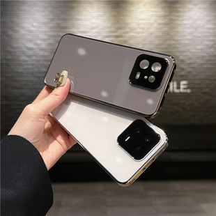 适用小米14手机壳新款小米14ultra自带镜头膜14Pro镜面玻璃13pro全包防摔13pro硅胶100s男女轻奢商务高级感硬