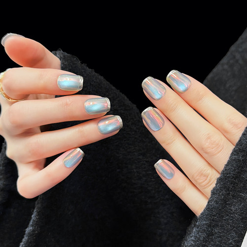 AuraNail法式镭射显白手工穿戴甲