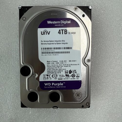 WD/西部数据 WD41PURX 4TB紫盘 监控硬盘NAS 录像存储3.5寸SATA