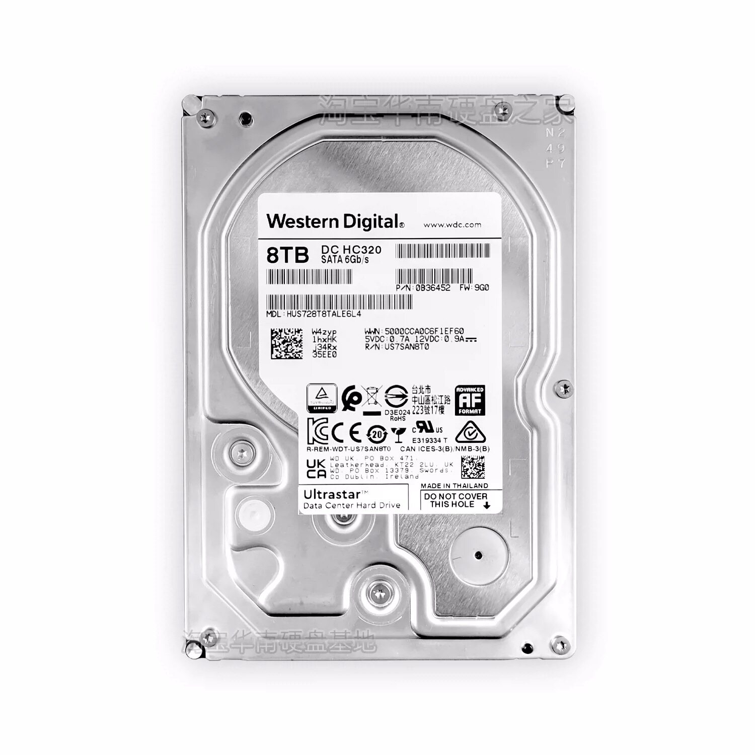 西数西数WD/西部数据HUS728T8TALE6L4 8T SATA 3.5寸7.2K企业硬盘
