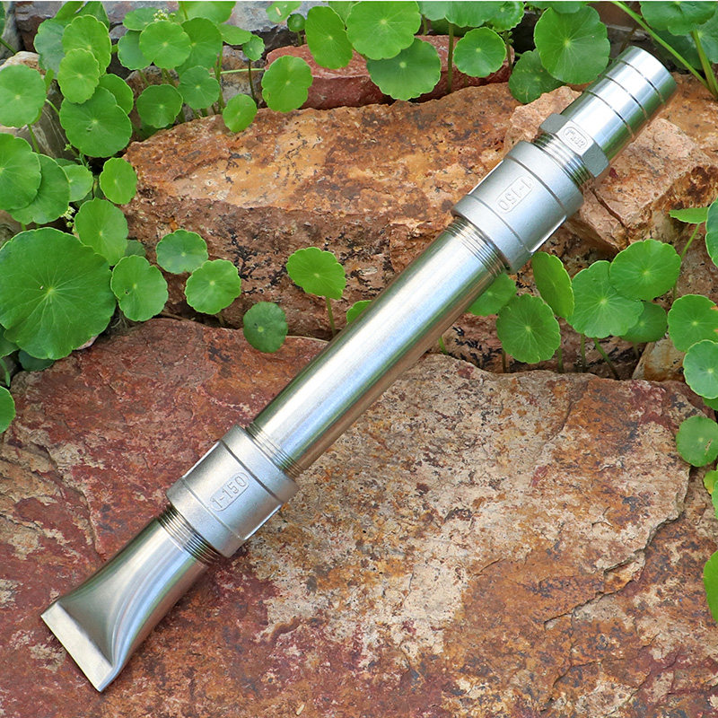 定制不锈钢六分一寸鸭嘴扇形喷头洒水车高压冲洗灌溉养护长杆水枪