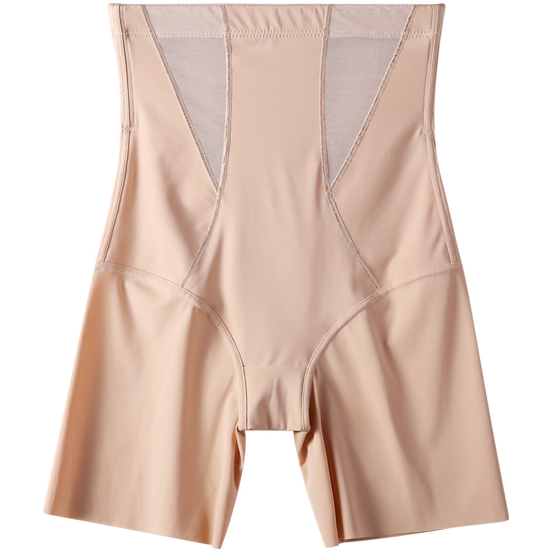 高腰收腹内裤女束腰提臀收小肚子塑身平角打底安全裤大码夏季薄款