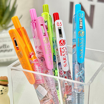 新品ZEBRA斑马环球城市限定中性笔限量版水笔日系巴黎铁塔黑色0.5