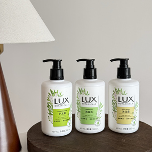 高端民宿专供 LUX力士茉莉花茶树精油洗发水380ml沐浴露护发素