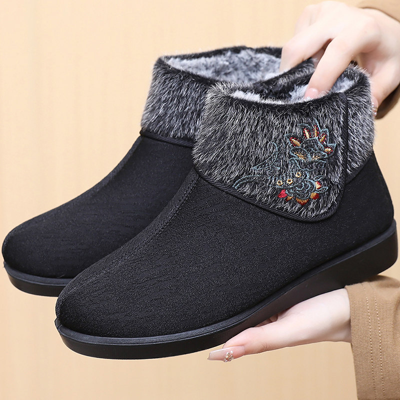 冬老北京布鞋女棉鞋加绒加厚保暖中老年妈妈鞋软底防滑老人奶奶鞋,女鞋,棉鞋,淘宝优惠券,粉丝福利购,淘宝优惠卷