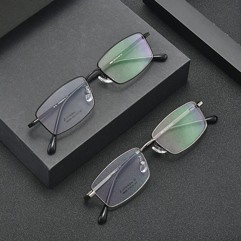 纯钛近视眼镜商务纯钛