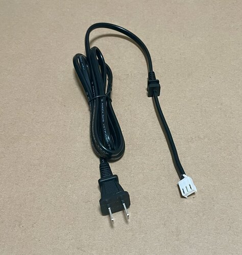 日本进口PSE JET二插电源线 2x0.75平方全铜足芯 带卡扣柔软阻燃