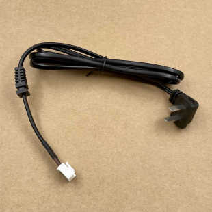 弯头90度带卡扣国标液晶电视电源线2芯延长全纯铜插头电线两插