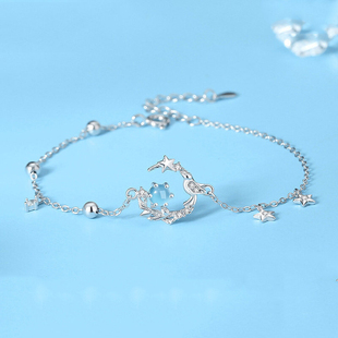 蓝桉与鸟手链女款轻奢小众手饰送女友定情信物七夕情人节生日礼物