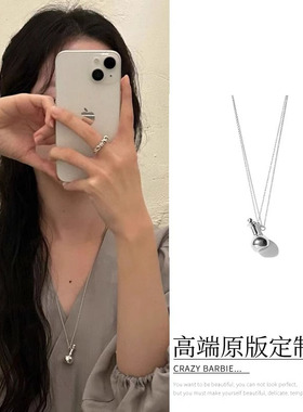 小众设计ins高级简约酒瓶925银