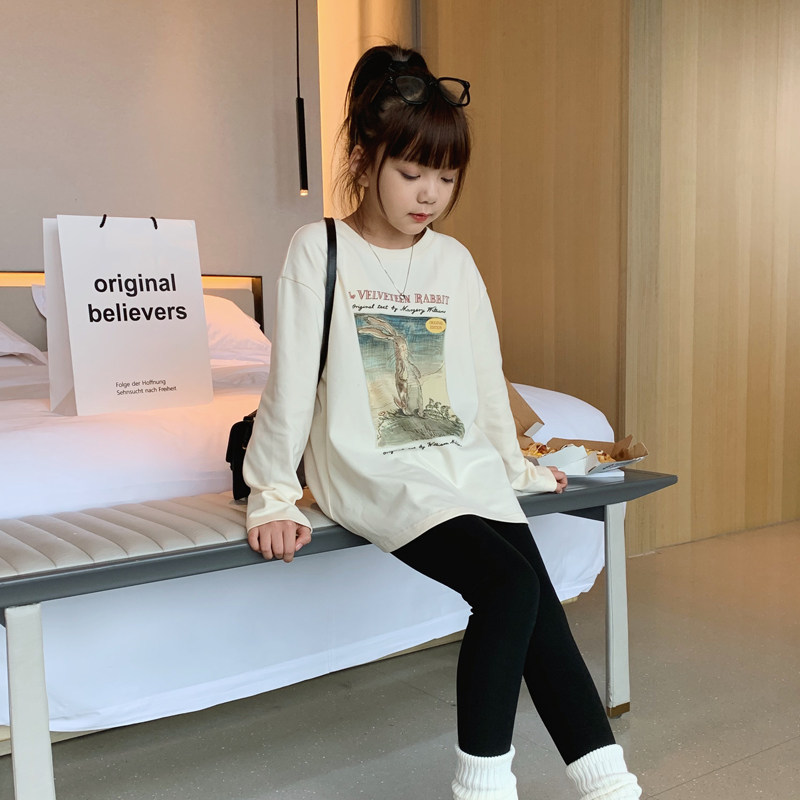 女童磨毛卡通打底衫2023秋冬装新款中大童时尚潮T上衣儿童长袖T恤,童装/婴儿装/亲子装,T恤,淘宝优惠券,粉丝福利购,淘宝优惠卷