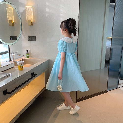 女童夏季韩版娃娃领连衣裙