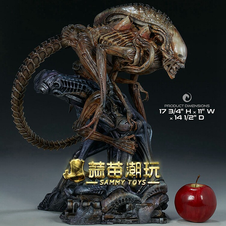 现货 sideshow 400317 神话系列  alien warrior/异形战士 全身像