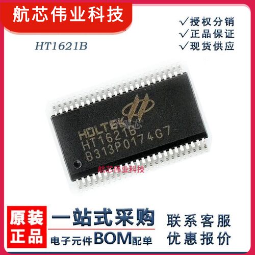 原货 HT1621B LCD驱动IC 封装SSOP-48 原厂IC销售
