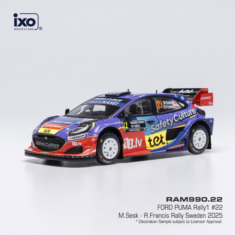 IXOWRC福特Rally1拉力赛车模型