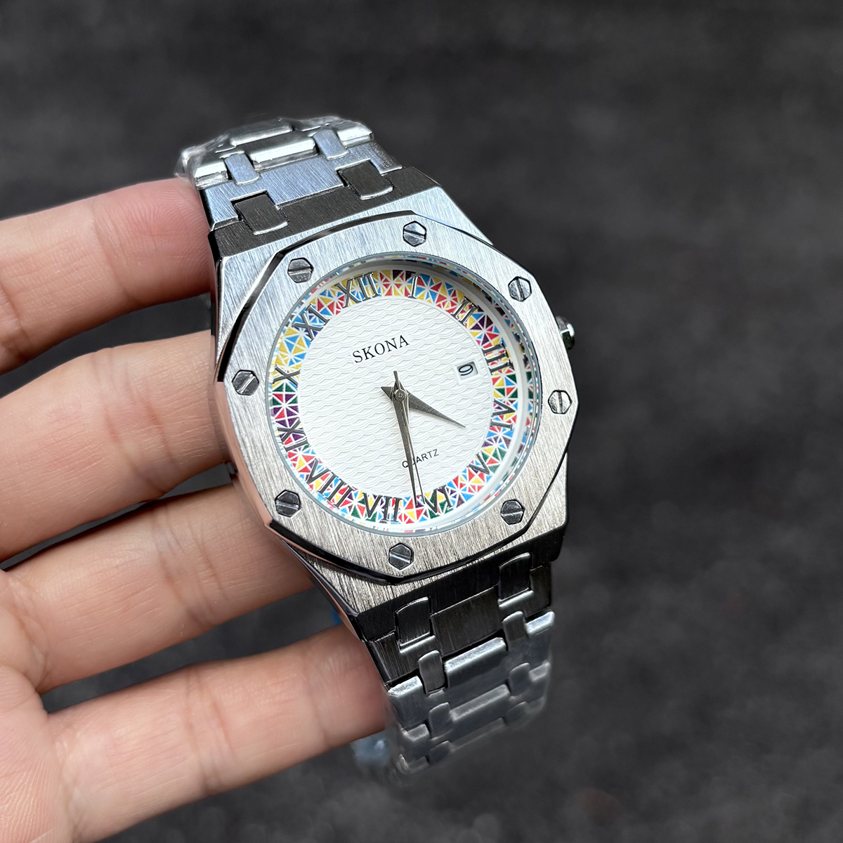 罗马纹男士手表男款爆款2025新款正品高级感痞帅手表日历颜值腕表