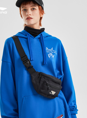 李宁【新品】李宁CF牛掰男女同款宽松套头连帽卫衣AWDR506