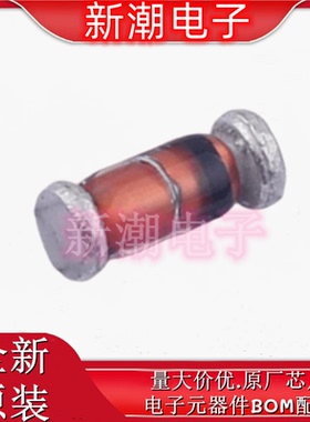 FDLL914 100V 300mA 1V@10mA 通用二极管 SOD-80 全新原厂安森美