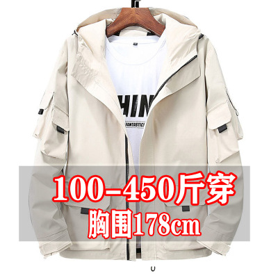 特大码青少年学生工装夹克情侣装