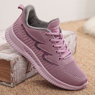 冬季新款老北京布鞋女棉鞋加绒保暖运动休闲鞋妈妈健步鞋学生女鞋