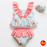 Детский раздельный милый свежий купальник для принцессы для школьников