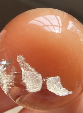 天然黄水晶全包裹矿石吊坠圆珠DIY水晶矿石单珠饰品项链23mm