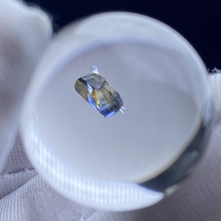 天然水晶包裹体蓝矿石吊坠圆珠DIY矿石水晶单珠饰品项链18mm